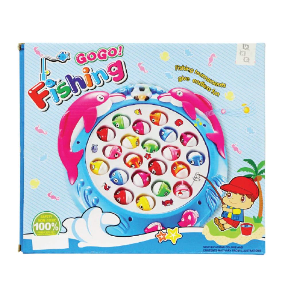 GoGo Fishing Game – Rotating Fish Catching Toy